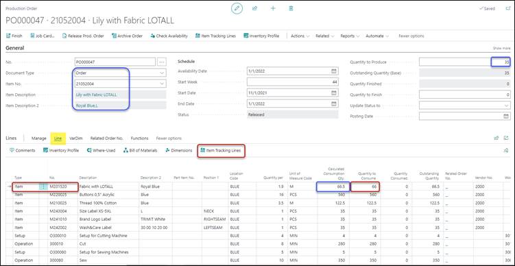TRIMIT Item Tracking for Production 22.2