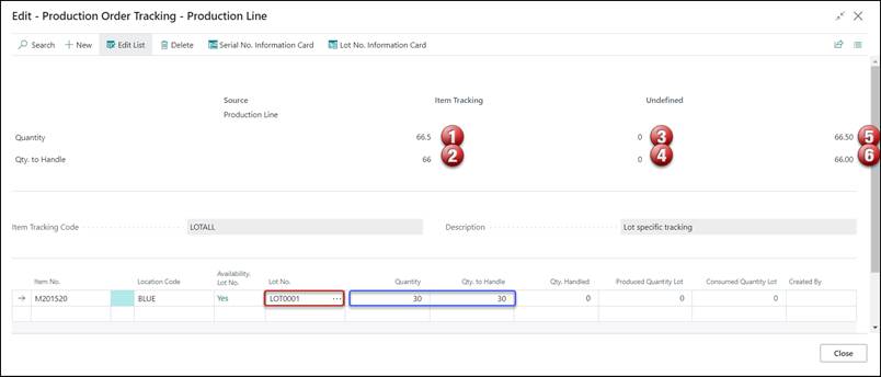 TRIMIT Item Tracking for Production 22.2