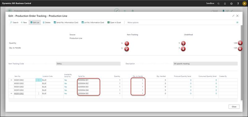 TRIMIT Item Tracking for Production 22.2